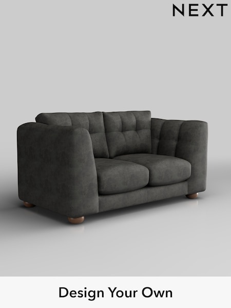 Monza Faux Leather Easy Clean/Dark Grey Jasmine (W44628) | £1,275