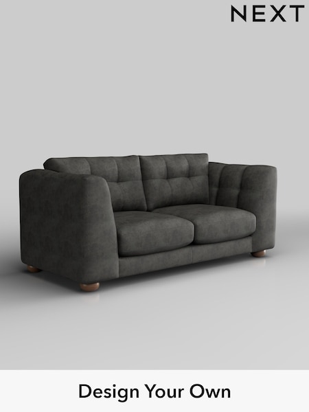 Monza Faux Leather Easy Clean/Dark Grey Jasmine (W44628) | £1,375