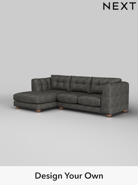 Monza Faux Leather Easy Clean/Dark Grey Jasmine (W44628) | £2,075