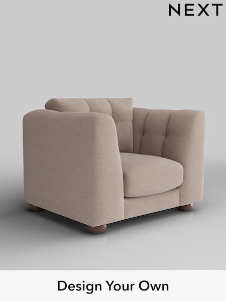 Fine Chenille Easy Clean/Mid Taupe Brown Jasmine (W44629) | £1,075