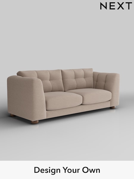 Fine Chenille Easy Clean/Mid Taupe Brown Jasmine (W44629) | £1,475