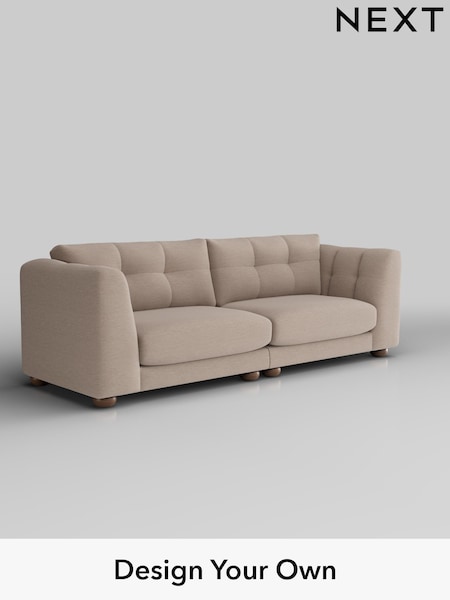 Fine Chenille Easy Clean/Mid Taupe Brown Jasmine (W44629) | £1,575