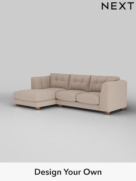 Fine Chenille Easy Clean/Mid Taupe Brown Jasmine (W44629) | £2,075