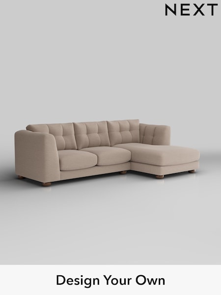 Fine Chenille Easy Clean/Mid Taupe Brown Jasmine (W44629) | £2,075