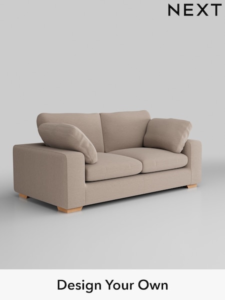 Fine Chenille Easy Clean/Mid Taupe Brown N Premium The Snuggle Grand (W44630) | £1,799