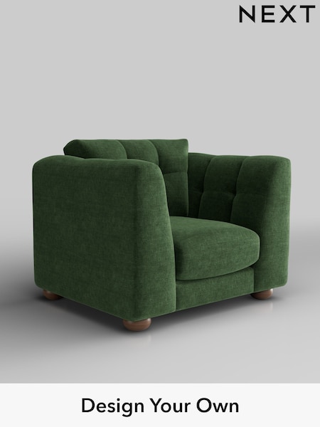 Luxe Chenille/Dark Green Jasmine (W44633) | £1,175