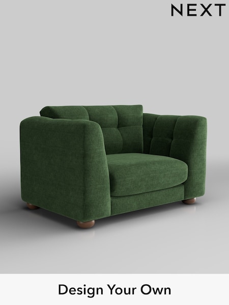 Luxe Chenille/Dark Green Jasmine (W44633) | £1,275