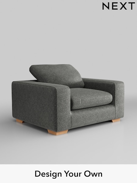 Plush Chenille/Dark Grey N Premium The Snuggle Grand (W44649) | £1,399