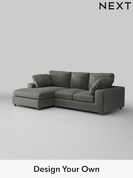 Plush Chenille/Dark Grey N Premium The Snuggle Grand (W44649) | £2,675