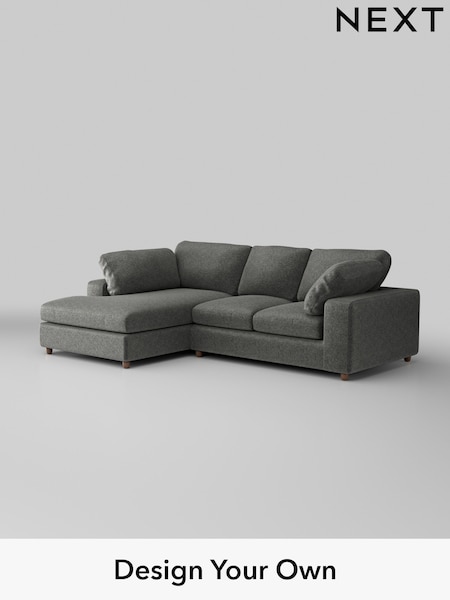 Plush Chenille/Dark Grey N Premium The Snuggle Grand (W44649) | £2,650