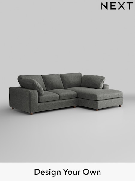 Plush Chenille/Dark Grey N Premium The Snuggle Grand (W44649) | £2,650