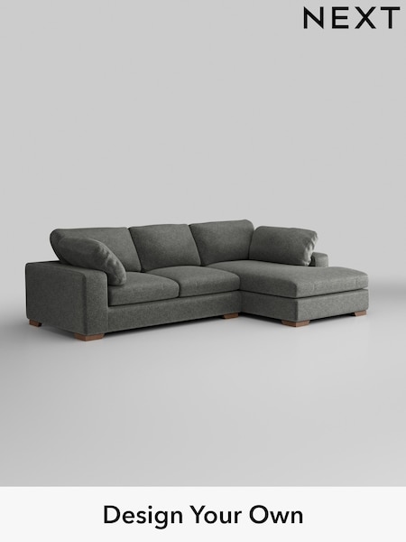 Plush Chenille/Dark Grey N Premium The Snuggle Grand (W44649) | £2,750