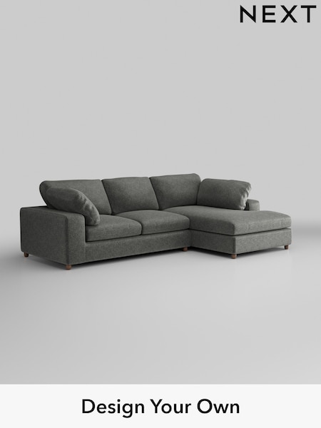 Plush Chenille/Dark Grey N Premium The Snuggle Grand (W44649) | £2,750