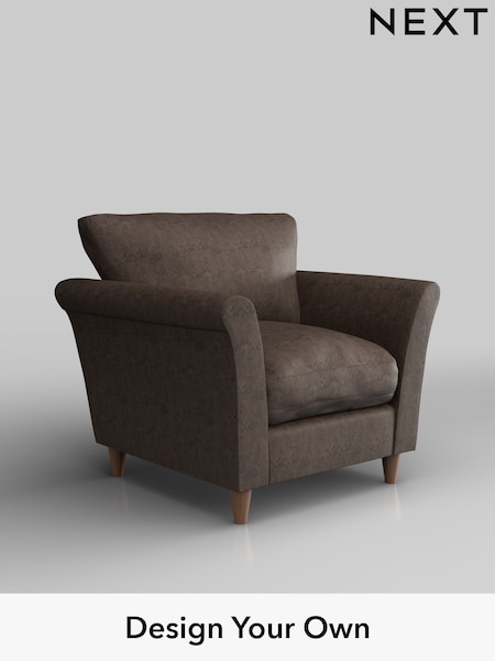 Monza Faux Leather Easy Clean/Peppercorn Brown Hartley Relaxed Sit (W44650) | £825