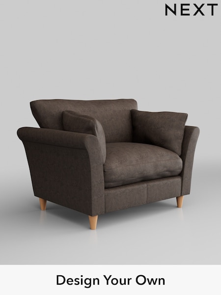 Monza Faux Leather Easy Clean/Peppercorn Brown Hartley Relaxed Sit (W44650) | £925
