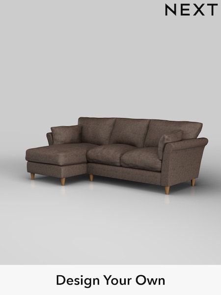 Monza Faux Leather Easy Clean/Peppercorn Brown Hartley Relaxed Sit (W44650) | £1,899