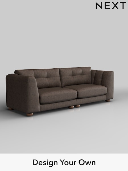 Monza Faux Leather Easy Clean/Peppercorn Brown Jasmine (W44651) | £1,575