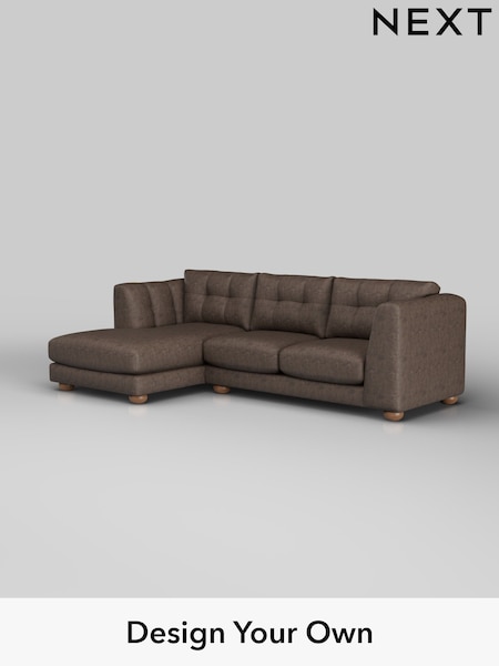 Monza Faux Leather Easy Clean/Peppercorn Brown Jasmine (W44651) | £2,075