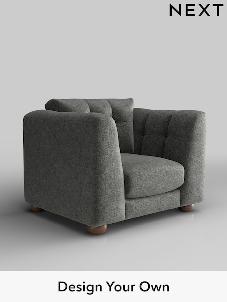Plush Chenille/Dark Grey Jasmine (W44655) | £1,075