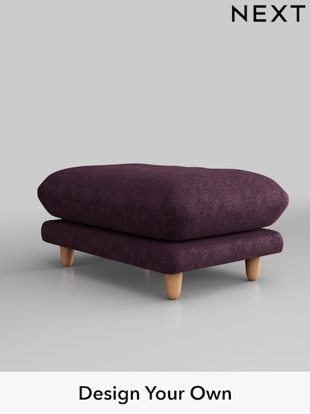Plush Chenille/Dark Plum Purple Odella (W44656) | £425