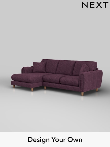 Plush Chenille/Dark Plum Purple Odella (W44656) | £1,950