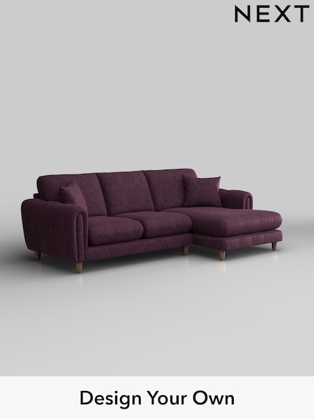 Plush Chenille/Dark Plum Purple Odella (W44656) | £1,950
