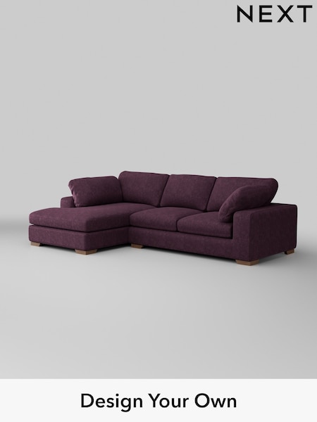 Plush Chenille/Dark Plum Purple N Premium The Snuggle Grand (W44657) | £2,750