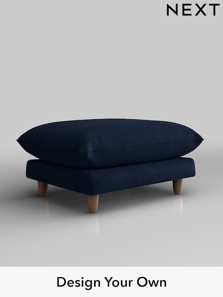 Luxe Chenille/Navy Blue Noa Deep Relaxed Sit (W44662) | £625