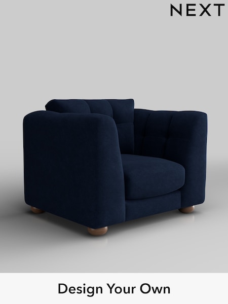 Luxe Chenille/Navy Blue Jasmine (W44663) | £1,175