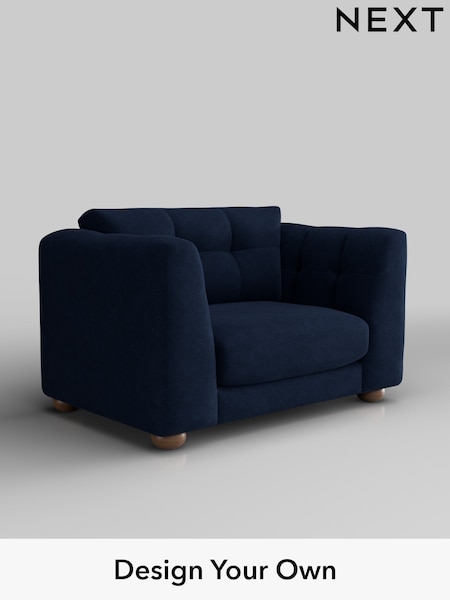 Luxe Chenille/Navy Blue Jasmine (W44663) | £1,275