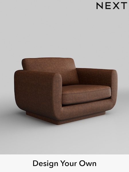 Monza Faux Leather Easy Clean/Chestnut Brown N Premium Pia (W44666) | £1,125