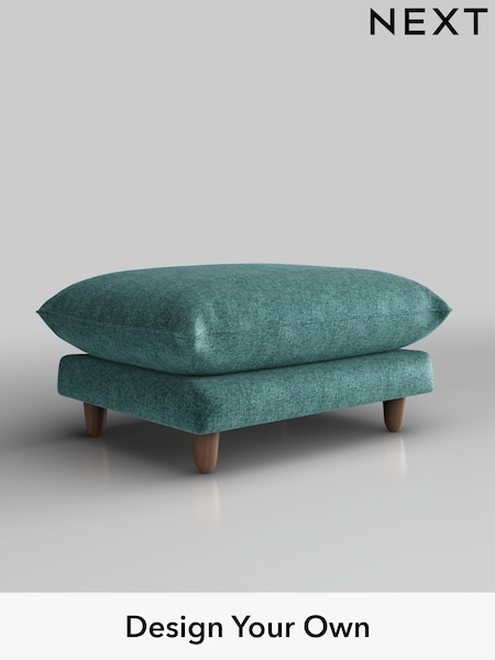 Plush Chenille/Dark Teal Green Noa Deep Relaxed Sit (W44668) | £525