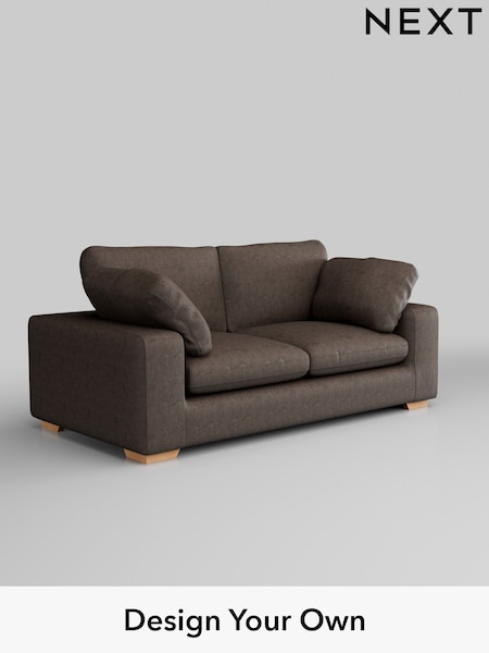 Monza Faux Leather Easy Clean/Peppercorn Brown N Premium The Snuggle Grand (W44682) | £1,799