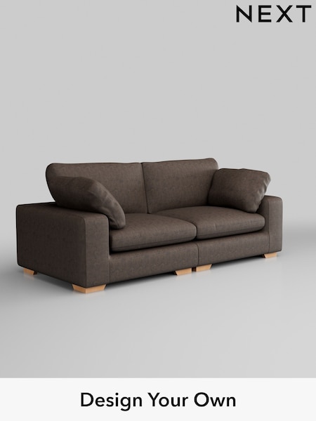 Monza Faux Leather Easy Clean/Peppercorn Brown N Premium The Snuggle Grand (W44682) | £1,899