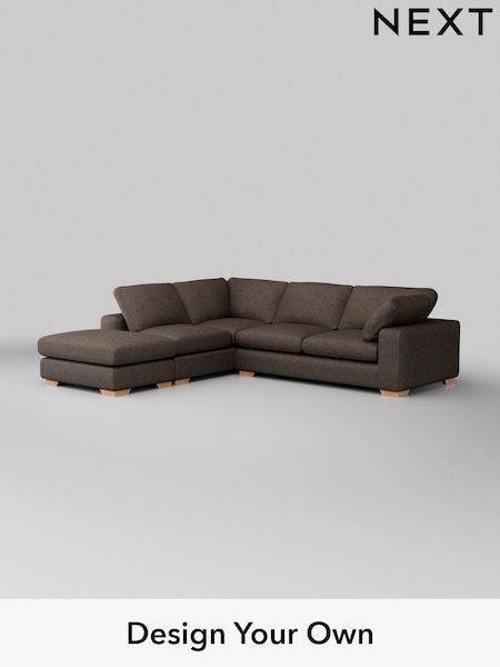 Monza Faux Leather Easy Clean/Peppercorn Brown N Premium The Snuggle Grand (W44682) | £3,499
