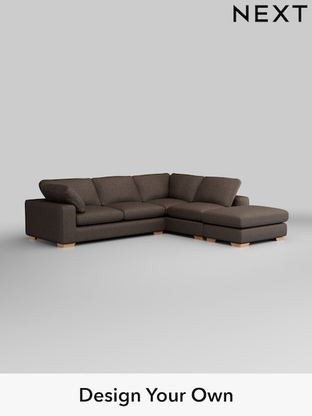 Monza Faux Leather Easy Clean/Peppercorn Brown N Premium The Snuggle Grand (W44682) | £3,499