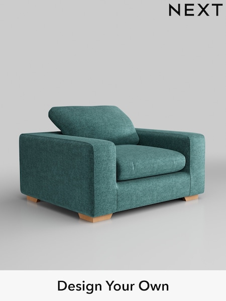 Plush Chenille/Dark Teal Green N Premium The Snuggle Grand (W44683) | £1,399
