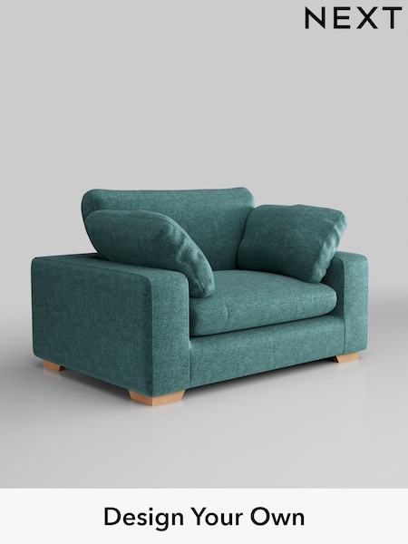 Plush Chenille/Dark Teal Green N Premium The Snuggle Grand (W44683) | £1,599