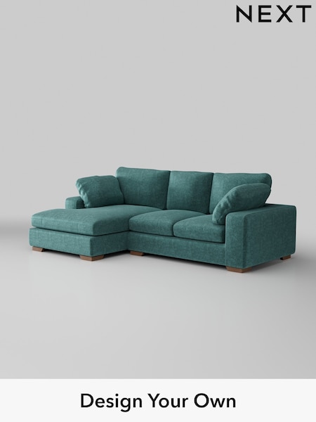 Plush Chenille/Dark Teal Green N Premium The Snuggle Grand (W44683) | £2,675