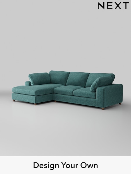 Plush Chenille/Dark Teal Green N Premium The Snuggle Grand (W44683) | £2,750