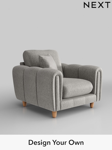Plush Chenille/Light Grey Odella (W44684) | £875