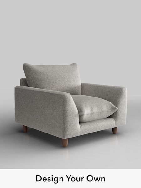 Plush Chenille/Light Grey Noa Deep Relaxed Sit (W44686) | £875