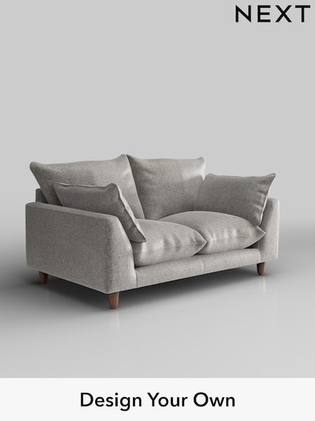 Plush Chenille/Light Grey Noa Deep Relaxed Sit (W44686) | £1,075