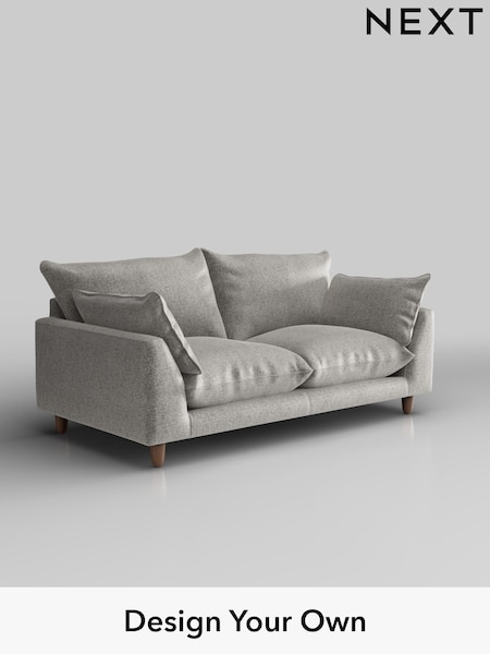 Plush Chenille/Light Grey Noa Deep Relaxed Sit (W44686) | £1,175