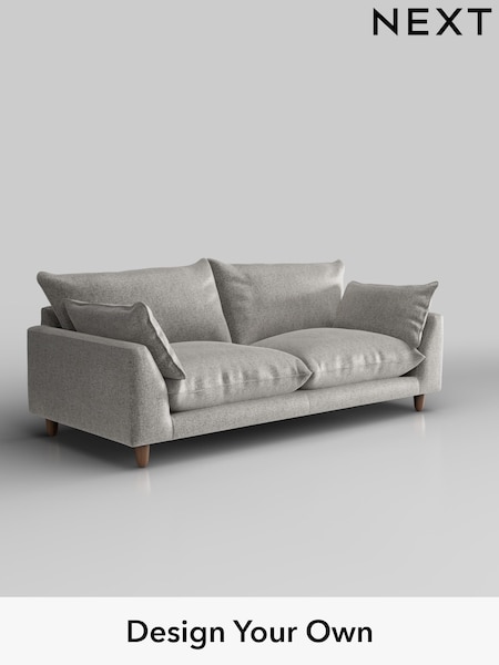 Plush Chenille/Light Grey Noa Deep Relaxed Sit (W44686) | £1,275