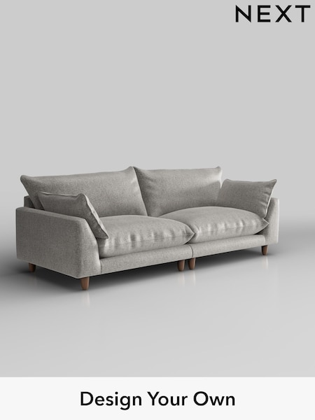 Plush Chenille/Light Grey Noa Deep Relaxed Sit (W44686) | £1,375