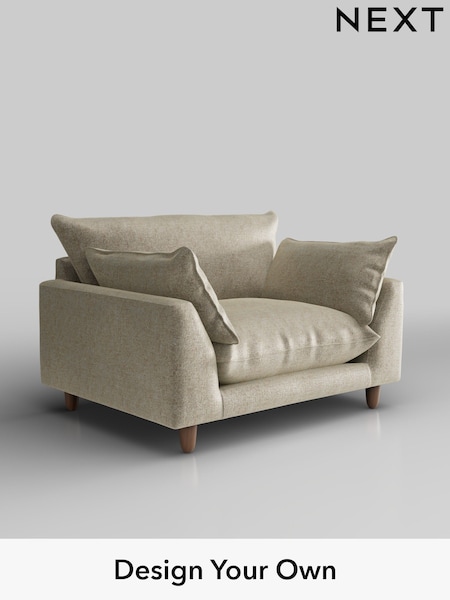 Plush Chenille/Light Natural Noa Deep Relaxed Sit (W44689) | £975