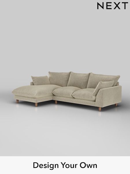 Plush Chenille/Light Natural Noa Deep Relaxed Sit (W44689) | £1,875
