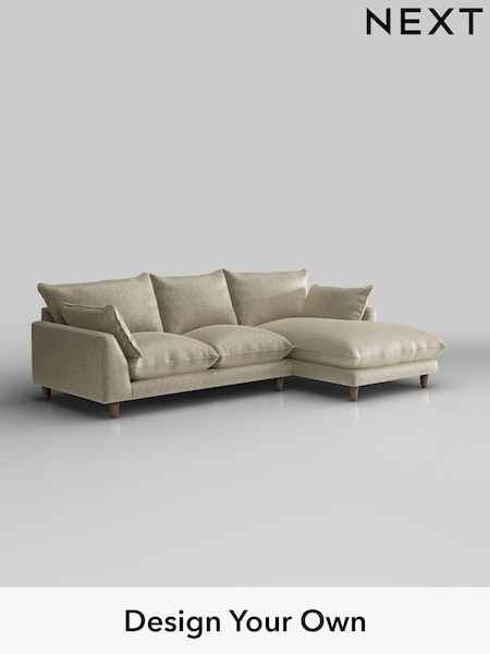 Plush Chenille/Light Natural Noa Deep Relaxed Sit (W44689) | £1,875