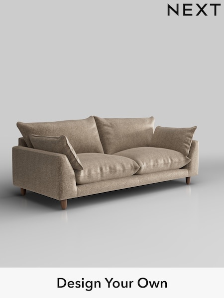 Plush Chenille/Mid Natural Noa Deep Relaxed Sit (W44692) | £1,275